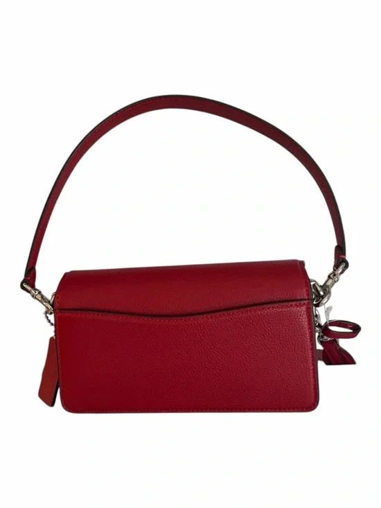 Coach Tabby 20 Ruby Pebbled Leather NWT Silver Hardware Shoulder Crossbody Bag - Picture 2 of 13